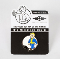 Fallout Vault Boy Pin of the Month - Luck Box Art