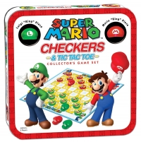 Super Mario Checkers & Tic Tac Toe Box Art