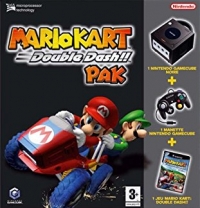 Nintendo GameCube DOL-001 - Mario Kart: Double Dash!! Pak (Noire) Box Art