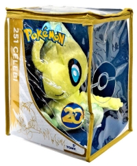 Pokemon 20th Anniversary Celebi Plush Box Art