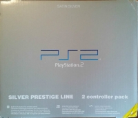 Sony PlayStation 2 SCPH-50004 SS - Silver Prestige Line Box Art