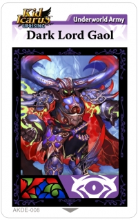 Kid Icarus Uprising AR Card 008: Dark Lord Gaol Box Art
