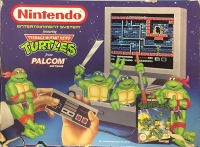 Nintendo Entertainment System featuring Teenage Mutant Hero Turtles from Palcom Software Box Art