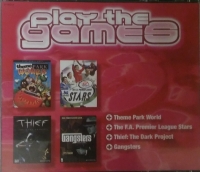Play the Games: Theme Park World / The F.A. Premier League Stars / Thief: The Dark Project / Gangsters Box Art