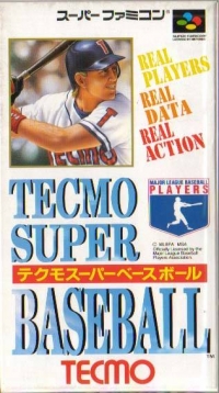 Tecmo Super Baseball Box Art