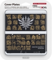 Nintendo Cover Plates - Monster Hunter 4 Ultimate (black) Box Art