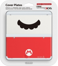 New Nintendo 3DS Cover Plates No.047 - Mario Mustache Box Art
