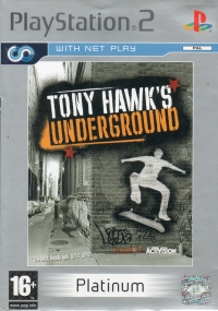 Tony Hawk's Underground - Platinum [NL] Box Art