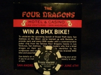 Grand Theft Auto San Andreas Four Dragons Poker Chip - Black Box Art
