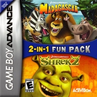 2-In-1 Fun Pack: Dreamworks Madagascar / Dreamworks Shrek 2 Box Art