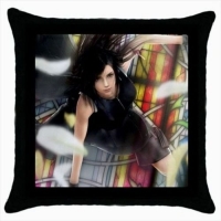 Tifa Lockhart Advent Children Throw Pillow Box Art