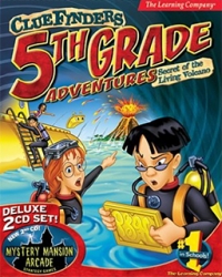 ClueFinders 5th grade Adventures, The: Secret of the Living Volcano Box Art