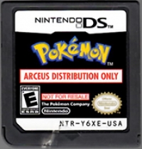 Pokémon Arceus Distribution Box Art