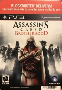 Blockbuster Back Board (Assassin's Creed: Brotherhood) Box Art
