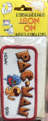 Embroidered Iron On Video Games (Pac-Man) Box Art