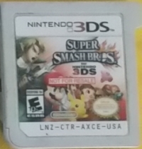 Super Smash Bros. for Nintendo 3DS Box Art