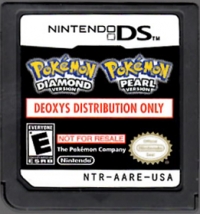 Pokémon Diamond Version / Pokémon Pearl Version: Deoxys Distribution Box Art
