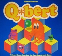 Q*Bert: A Board Game Based on the Exciting Arcade Game Box Art