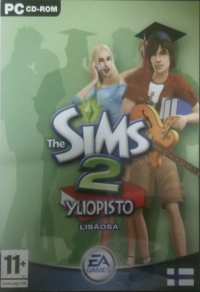Sims 2, The: Yliopisto Box Art