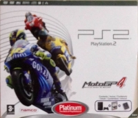 Sony PlayStation 2 - MotoGP 4 Platinum (white box) Box Art