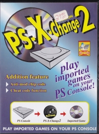 PS-X-Change Version 2 (NTSC / black disc text) Box Art
