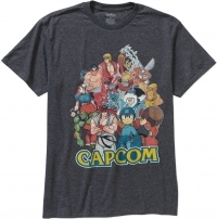 Capcom Character T-Shirt (Street Fighter / Mega Man) Box Art