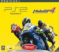 Sony PlayStation 2 - MotoGP 4 Platinum (yellow box) Box Art