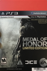 Blockbuster Back Board (Medal of Honor: Limited Edition) Box Art