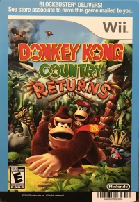 Blockbuster Back Board (Donkey Kong Country Returns) Box Art