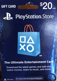 PlayStation Store Gift Card $20 (PS Store logo) Box Art