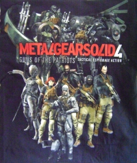 Metal Gear Solid 4: Guns of the Patriots Character T-Shirt Box Art