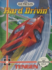 Hard Drivin' (1989 cart) Box Art