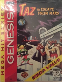 Taz in Escape From Mars - Mega Hit Series Box Art