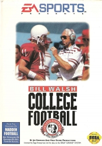 Bill Walsh College Football (Not Sponsored) Box Art