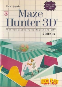 Maze Hunter 3D (cardboard 3 tab, Letter A) Box Art