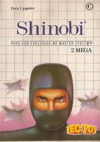 Shinobi (cardboard 3 tab) Box Art