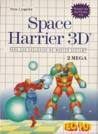 Space Harrier 3D (cardboard 3 tab) Box Art