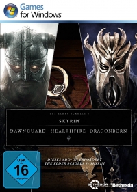 Elder Scrolls V, The: Skyrim - Dawnguard, Heartfire, Dragonborn Box Art