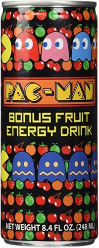 Pac-Man Bonus Fruit Energy Drink Box Art