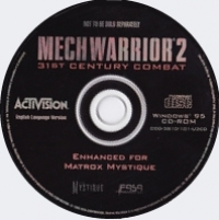 MechWarrior 2: 31st Century Combat (Enhanced for Matrox Mystique) Box Art