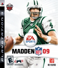 Madden NFL 09 PS3 Brett Favre New York Jets digital cover Box Art