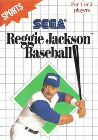 Reggie Jackson Baseball (Sega for the 90s) Box Art