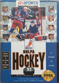 NHLPA Hockey 93 (EA Sports) Box Art