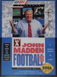 John Madden Football '93 (EASN Presents) Box Art