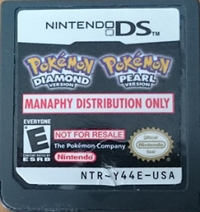 Pokémon Diamond Version / Pokémon Pearl Version: Manaphy Distribution Box Art