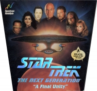 Star Trek: The Next Generation: A Final Unity (Trapezoid box) Box Art