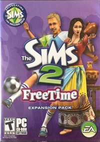 Sims 2, The: FreeTime (slim, 100 Million) Box Art