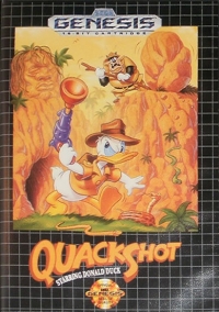 Quackshot starring Donald Duck (Sega Genesis seal) Box Art