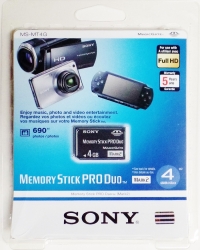 Sony Memory Stick PRO Duo - 4GB Box Art