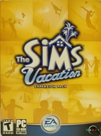 Sims, The: Vacation (PC CD-ROM small box) Box Art
